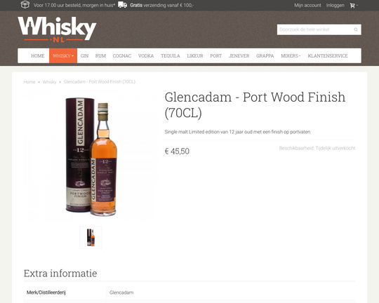Glencadam Port finish Logo