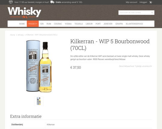 Kilkerran WIP 5 Bourbonwood Logo