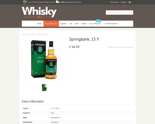Springbank 15 y. Logo
